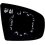 Piastra specchio retrovisore termica per BMW X5 E70 dal 2007 al 2010 lato sinistro guidatore
