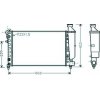 Radiatore acqua per CITROEN SAXO dal 1996 al 1999