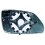 Piastra specchio retrovisore per SKODA OCTAVIA dal 2004 al 2008 lato sinistro guidatore