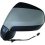 Retrovisore elettrico verniciabile abbattibile con luce di cortesia per CITROEN C3 dal 2013 lato sinistro guidatore