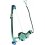 Alzacristallo elettrico posteriore per MERCEDES-BENZ 190 W201 dal 1983 al 1993 lato sinistro guidatore