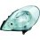 Proiettore cromato per RENAULT KANGOO dal 2007 al 2013 lato sinistro guidatore