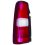 Fanale posteriore bianco-rosso per SUZUKI JIMNY dal 1998 al 2003 lato destro passeggero