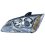 Proiettore xenon cromato per FORD FOCUS dal 2004 al 2008 lato sinistro guidatore