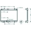 Radiatore acqua per PEUGEOT 406 dal 1999 al 2004