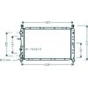 Radiatore acqua per ALFA ROMEO 155 dal 1992 al 1998