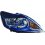 Proiettore nero per FORD FOCUS dal 2008 al 2011 lato destro passeggero