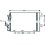 Condensatore per OPEL ASTRA H dal 2004 al 2007