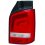 Fanale posteriore 1 porta cromato per VOLKSWAGEN TRANSPORTER T5 dal 2009 al 2015 lato destro passeggero