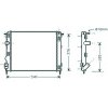 Radiatore acqua per RENAULT KANGOO dal 1997 al 2003