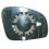 Piastra specchio retrovisore per SKODA ROOMSTER dal 2006 al 2010 lato sinistro guidatore