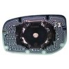 Piastra specchio retrovisore termica vetture produzione Europa per TOYOTA YARIS dal 2009 al 2011 lato sinistro guidatore