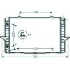 Radiatore acqua per VOLVO V70 dal 1996 al 2000