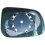 Piastra specchio retrovisore termica per VOLVO S60 dal 2004 al 2010 lato sinistro guidatore