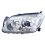 Proiettore cromato per TOYOTA RAV 4 dal 2006 al 2008 lato sinistro guidatore