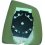 Piastra specchio retrovisore termica per FIAT DOBLO' dal 2010 al 2014 lato sinistro guidatore