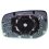 Piastra specchio retrovisore termica vetture produzione Europa per TOYOTA YARIS dal 2009 al 2011 lato destro passeggero