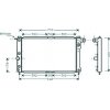 Radiatore acqua per CHEVROLET - DAEWOO NUBIRA dal 1997 al 1999