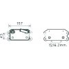 Radiatore olio per VOLVO V50 dal 2004 al 2007