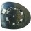 Piastra specchio retrovisore termica per RENAULT TWINGO dal 2007 al 2011 lato sinistro guidatore