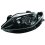 Proiettore nero 2 parabole per SEAT IBIZA dal 2008 al 2012 lato sinistro guidatore