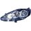 Proiettore nero per FORD FIESTA MK VI dal 2008 al 2012 lato sinistro guidatore