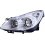 Proiettore cromato per OPEL CORSA D dal 2006 al 2010 lato sinistro guidatore