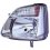Proiettore cromato $03-02-02-08 per SUZUKI WAGON R+ dal 2000 al 2008 lato sinistro guidatore