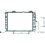 Radiatore acqua per MERCEDES-BENZ C W202 dal 1993 al 1997
