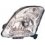 Proiettore cromato per SUZUKI SWIFT dal 2008 al 2010 lato sinistro guidatore