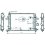 Radiatore acqua per OPEL ASTRA H GTC dal 2005 al 2009