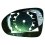 Piastra specchio retrovisore termica per SMART FORFOUR dal 2004 al 2006 lato sinistro guidatore