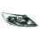 Proiettore nero led 09-10-02-14 per KIA SPORTAGE dal 2010 al 2015 lato destro passeggero