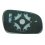 Piastra specchio retrovisore per VOLKSWAGEN FOX dal 2004 al 2011 lato sinistro guidatore