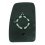 Piastra specchio retrovisore superiore per NISSAN NV 400 dal 2011 lato destro passeggero
