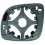 Piastra specchio retrovisore termica per VOLKSWAGEN POLO dal 1999 al 2001 lato sinistro guidatore