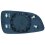 Piastra specchio retrovisore per OPEL ASTRA H dal 2004 al 2007 lato sinistro guidatore