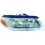 Proiettore cromato per VOLVO V70 dal 2007 al 2013 lato destro passeggero