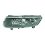 Fendinebbia nero con DRL per VOLKSWAGEN POLO dal 2009 al 2014 lato sinistro guidatore