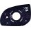 Piastra specchio retrovisore termica per HYUNDAI i10 dal 2010 al 2013 lato destro passeggero