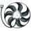 Elettroventola diametro 350 per SKODA FABIA dal 2004 al 2006
