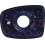 Piastra specchio retrovisore per HYUNDAI i10 dal 2007 al 2010 lato destro passeggero