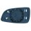 Piastra specchio retrovisore per OPEL ASTRA H GTC dal 2005 al 2009 lato destro passeggero
