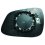 Piastra specchio retrovisore termica per CHEVROLET - DAEWOO SPARK dal 2010 al 2012 lato sinistro guidatore