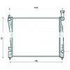 Radiatore acqua per JEEP GRAND CHEROKEE dal 2010 al 2013