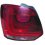 Fanale posteriore rosso per VOLKSWAGEN POLO dal 2009 al 2014 lato sinistro guidatore