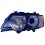 Proiettore xenon fan. bianco per BMW X5 E53 dal 1999 al 2003 lato sinistro guidatore
