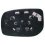 Piastra specchio retrovisore per TOYOTA YARIS dal 2009 al 2011 lato sinistro guidatore