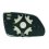 Piastra specchio retrovisore termica per VOLKSWAGEN POLO dal 2005 al 2009 lato sinistro guidatore