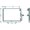 Condensatore per MERCEDES-BENZ E dal 1989 al 1993